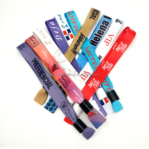 Pulseras <span class=keywords><strong>de</strong></span> Tela para Festivales y Eventos, con Cierre <span class=keywords><strong>de</strong></span> Plástico, Pulseras Lisas <span class=keywords><strong>de</strong></span> Satén para <span class=keywords><strong>Conciertos</strong></span>, en Oferta - Product Image 5