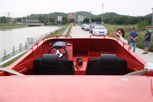 Lancha de Aluminio Compacta con Parabrisas Anticolisión, Embarcación Deportiva Personal a Motor para Lago, en Venta - Product Image 2