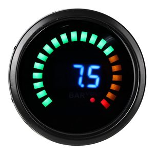 New Universal Fit Car Motor 2" 52mm Digital Smoked Blue 20 LED Water Temperature <b>Meter</b> Sensor Bracket 50-150C Retrofit/Upgrade - Product Image 1