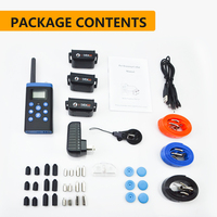 PaiPaitek IP67 100% Waterproof 1000M Range Remote Controlled Shock Pet Dog Training Collar Barking Control Device For 3 Dogs