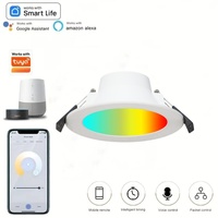 Tuya App Télécommande Sans Fil CCT à Dimmable Encastré au Plafond Spot à Diode Électroluminescente Lampe pour la Maison