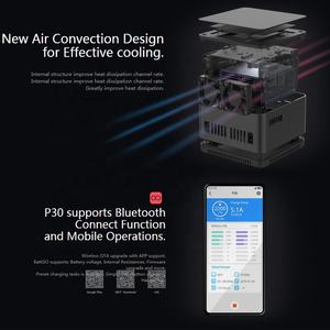 เครื่องชาร์จ <span class=keywords><strong>P30</strong></span> <span class=keywords><strong>isdt</strong></span> 30A 2-8S Lipo Life ที่ชาร์จสมดุลแบบคู่ช่องสัญญาณสูงสุด1000W สำหรับรถ RC เครื่องบินแข่งโดรน - Product Image 6