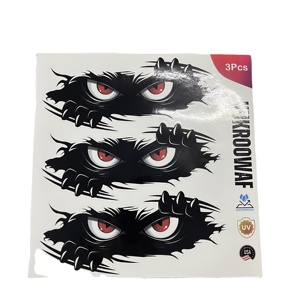 Tùy chỉnh in chết cắt dán logo không thấm nước PVC dính nhãn trong hình dạng hình chữ nhật Vinyl đề can - Product Image 1