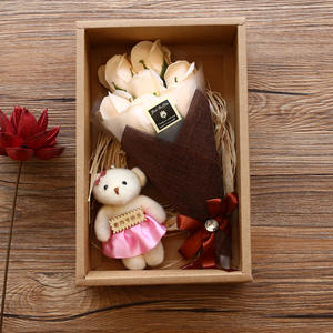 Regalo del Día de la Madre para profesora, caja de regalo con 7 flores de jabón, regalo de cumpleaños para mujer, venta al por mayor directa de fábrica, ramo de rosas - Product Image 1