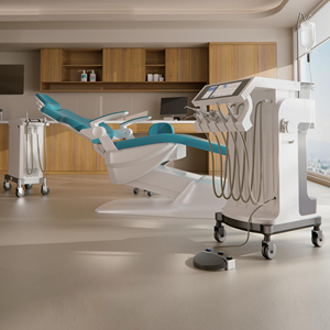 Système dentaire mobile haut <span class=keywords><strong>de</strong></span> gamme <span class=keywords><strong>3</strong></span>-en-1 : chariot du dentiste, chariot <span class=keywords><strong>de</strong></span> l'assistant et chaise - Product Image 2