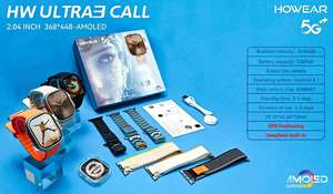 Reloj Inteligente DF EDS HW ULTRA3 con Videollamada y Frecuencia Cardíaca, 5G, para Hombre y Mujer (IP67), Compatible con Tarjeta SIM - Product Image 4