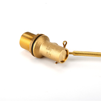 1/2 "-1" vanne à flotteur en laiton pour réservoir vanne de toilette contrôle du niveau d'eau sablage Nature laiton couleur vanne d'arrêt