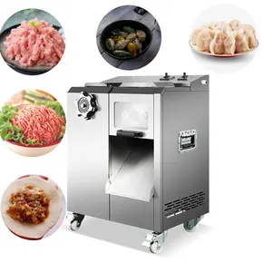 Machine commerciale automatique de trancheuse de viande de hachoir de viande de saucisse de porc entièrement automatique