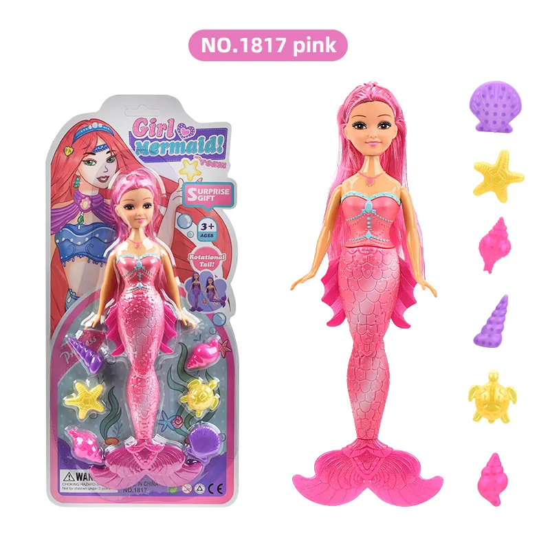 2024 новый дизайн, детская игрушка 11 дюймов, набор из 6 звезд, Подарочные игрушки для девочек, русалка, принцесса, наряжаться, кукла