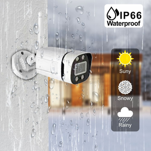 ชุดกล้องวงจรปิด NVR เครือข่ายหัวกระสุนไร้สาย3MP 8CH กลางแจ้ง - Product Image 2