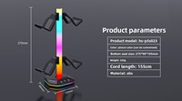 Ventilateur de refroidissement de Station de charge ABS de haute qualité pour PS5 Pro/Slim PC Compatible support de jeu vidéo lumière d'ambiance de bureau