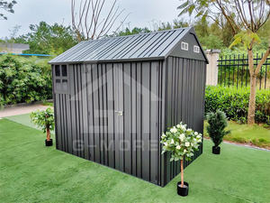 Abri de jardin et remise à outils en métal durable - Acier galvanisé résistant à la rouille, montage facile en DIY, toutes les pièces et instructions incluses - Product Image 4