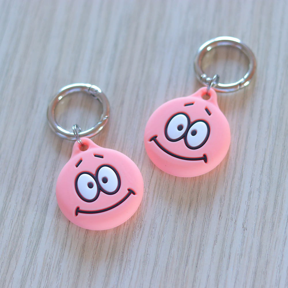 Portable Silicone Case for Apple Air Tag Lovely Cartoon Patrick Design Full Cover New Design Accessory Airtag for Tracker Device