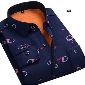 TKAN647 vente en gros hommes adolescents décontracté printemps à manches longues chaud en peluche flanelle chemises respirant Anti-rides écologique 100% - Product Image 4