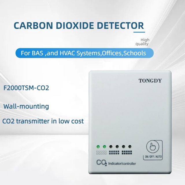 B-Level Smart Air Quality Monitor Easy-to-Use Wall Mounted CO2 Sensor for HVAC Ventilation Systems High CO2 Gas Detector