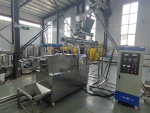 Ligne de production automatique d'aliments pour animaux de compagnie et chiens certifiée CE extrudeuse à double vis avec composants de base moteur PLC et engrenage - Product Image 4