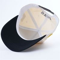 Casquette de baseball personnalisée à 5 panneaux avec logo brodé et patch tissé, casquette de golf de tons différents, casquettes de baseball à bord incurvé