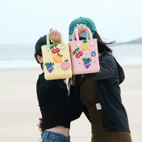 Sac à main ouvert imperméable pour femme Cheng Tuo 2026, sac de plage en EVA, collection très prisée