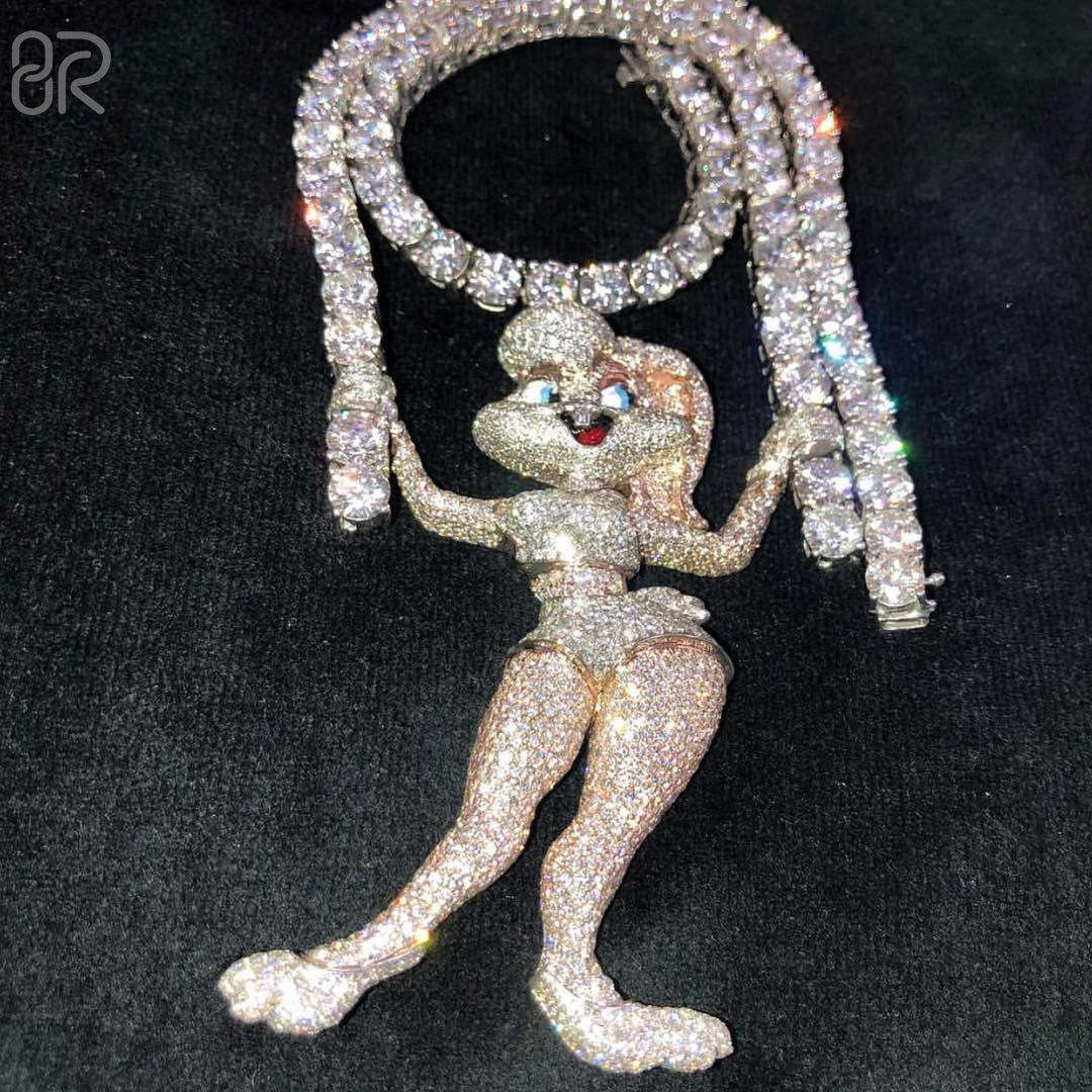 3inches Moissanite+S925