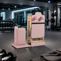 Matériel de sport commercial de luxe personnalisé pour la maison : Reformer Pilates en bois de chêne, pliable, pour le renforcement du tronc