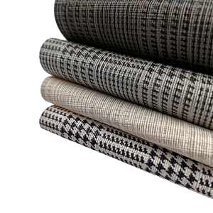 PVC moda kabartmalı sentetik deri damalı dokuma desen kanepe araba emniyet kemeri su geçirmez bagaj mobilya çantası dekoratif - Product Image 3