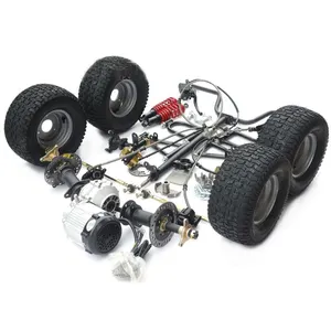 Accessori per kart a quattro ruote rimontati fai-da-te sospensione anteriore assale posteriore motore 60V 1000W con pneumatici da 6 pollici