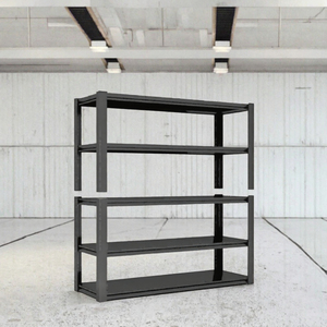Scaffalatura in Acciaio a 5 Ripiani Senza Bulloni, Scaffale di Stoccaggio con Rivetti per Magazzino e Garage - Product Image 2