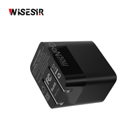 Chargeur rapide intelligent 30W GaN PD 3.0 à double port avec protection OTP/OVP pour bureau, charge rapide efficace