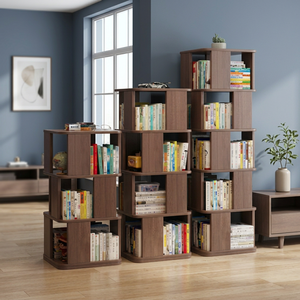 Étagère de rangement modulaire en bois moderne pour la maison, le bureau et le salon - Product Image 3