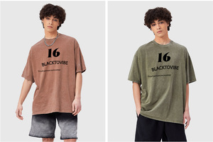 Camiseta Oversize de Algodón 100% de Alta Calidad para Hombre, Estilo Urbano Retro Vintage, Manga Corta, Casual, Anti-Pilling, ¡Oferta Caliente! - Product Image 5