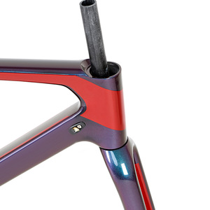 Cadre de vélo en fibre de carbone, vélo de route, léger, peinture changeante de couleur - Product Image 3