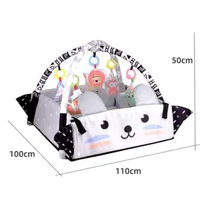 사랑 유아 바닥 킥 N 플레이 매트 아기 정글 체육관 활동 놀이 피아노 체육관 매트 아기 소년 소녀