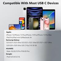 Concentrateur USB Type-C 1 à 2 avec coque multifonctionnelle en aluminium gris sidéral