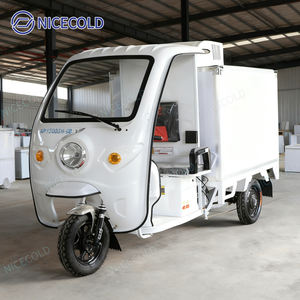 Nouveau design <span class=keywords><strong>de</strong></span> tricycle électrique à trois roues avec mini chambre froide réfrigérée, boîte <span class=keywords><strong>de</strong></span> congélation, réfrigérateur, pour la rue - Product Image 1