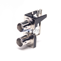 Connecteur BNC femelle double angulaire, connecteur BNC Jack RF 6 GHz 50 ohms, placage nickel