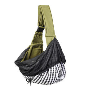 Açık ayarlanabilir kemer kedi omuz taşıyıcı Pet küçük köpek Sling taşıyıcı telefonu çantası örgü İpli ve Mat yastıklı - Product Image 3