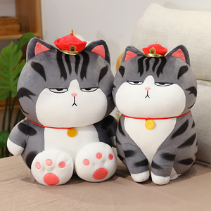Mengai Original <span class=keywords><strong>Wu</strong></span> Huangwan Plüschpuppe Baza Schwarz Cartoon-Animation Peripheres Spielzeug mit PP-Baumwollfüllung - Product Image 2