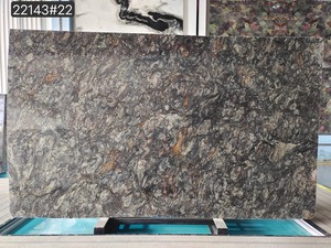 Modern Platinum <strong>Granite</strong> Big <strong>Slab</strong> Luxury Polished <strong>Black</strong> <strong>Granite</strong> Countertops Kitchen Design for Villa Bedroom - Product Image 2