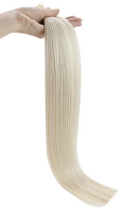 厂家批发价格高品质角蛋白尖端UV接发双拉接发人发 - Product Image 3