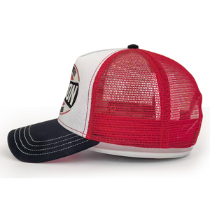 Thời Trang Năm Bảng Điều Chỉnh Trucker Hat Với Ba Tone Màu Sắc Tương Phản Tùy Chỉnh Thêu Lưới Thể Thao Cap Màu Khối Mũ Bóng Chày - Product Image 2