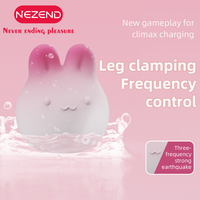 NEZEND Rosa Hasen-Vibrator mit Beinklemme Frequenzsteuerung Starke Erdbeben-Vibration Wasserdichtes Erwachsenen-Sexspielzeug
