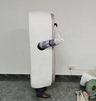 Costume de mascotte professionnel personnalisé en peluche en forme de trombone de bureau, modèle Ciel Bleu 2025, pour adultes unisexe, pour spectacle publicitaire extérieur