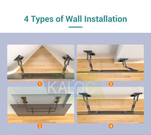 حامل تلفزيون جداري منزلق Kaloc NX80 لشاشات 55-80 بوصة مع ذراع متأرجح وتمديد طويل، حامل تلفزيون سقفي للمستشفيات - Product Image 6