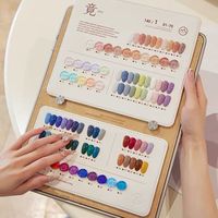 Ensemble de vernis à ongles en gel JING 140 couleurs, couleur nude, gel solide, vernis à ongles en gel UV LED à retirer par trempage avec tableau de couleurs