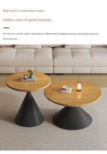 Nuevo producto <span class=keywords><strong>Idea</strong></span> 2025 tendencia moderno Simple madera maciza juego de mesa de té muebles de sala de estar Uso de mesa de centro - Product Image 3
