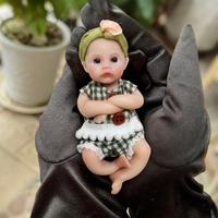 Poupée bébé réaliste en silicone souple de 6 pouces / 15 cm, anatomiquement correcte, corps entier, poupée fille