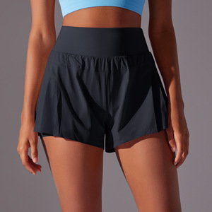 Nuevos Shorts Deportivos de Tenis Plisados 2 en 1 de Cintura Alta con Forro Interior de Secado Rápido para Mujer, Ideales para Golf, Running y Entrenamiento, Venta al Por Mayor - Product Image 1