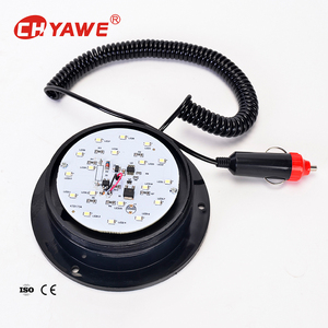 Luces de Baliza Intermitentes LED con Alarma, Cable Enrollado Magnético de 16', Material de PC/ABS, Alimentación Externa para Vehículos y Camiones - Product Image 1