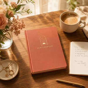 Diario Guiado Personalizado LABON New Chapter, Planificador con Cubierta de Lino Terracota, Rastreador de Hábitos, <span class=keywords><strong>Salud</strong></span> <span class=keywords><strong>Mental</strong></span>, Cuaderno de Tapa Dura A5 - Product Image 4