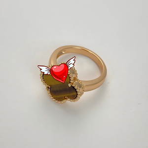 <span class=keywords><strong>Anillo</strong></span> de Plata de Ley S925 Original Chapado en <span class=keywords><strong>Oro</strong></span> de 18K con Trébol de Cuatro Hojas, Se Puede Solicitar el Catálogo de Van Cleef al Vendedor - Product Image 6